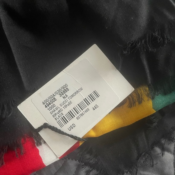 Gucci black shawl 140x140cm - Picture 4 of 6